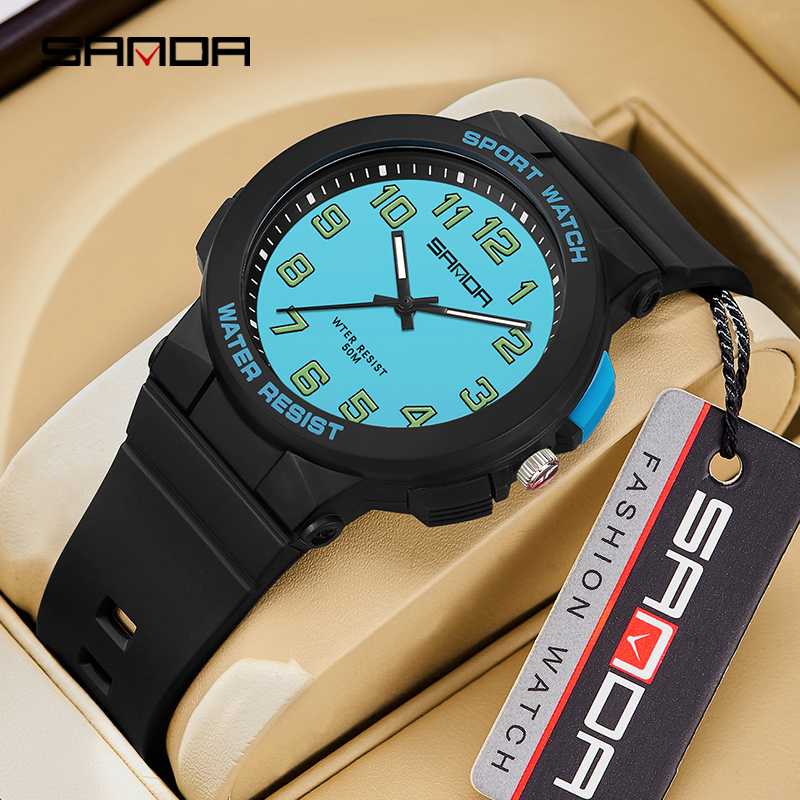 Luxury Watch Store - 男性用防水デジタル時計,男性用屋外腕時計,電子,シンプル,砂6123,発光,若者用,卸売り,2024