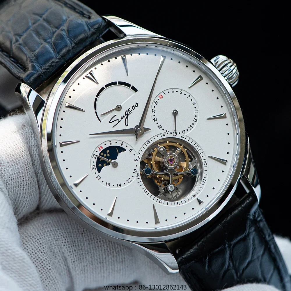 Tourbillon Movement Watch - 8007 トゥールビヨンムーブメント多機能機械式メンズウォッチファッションメンズウォッチビジネス防水時計