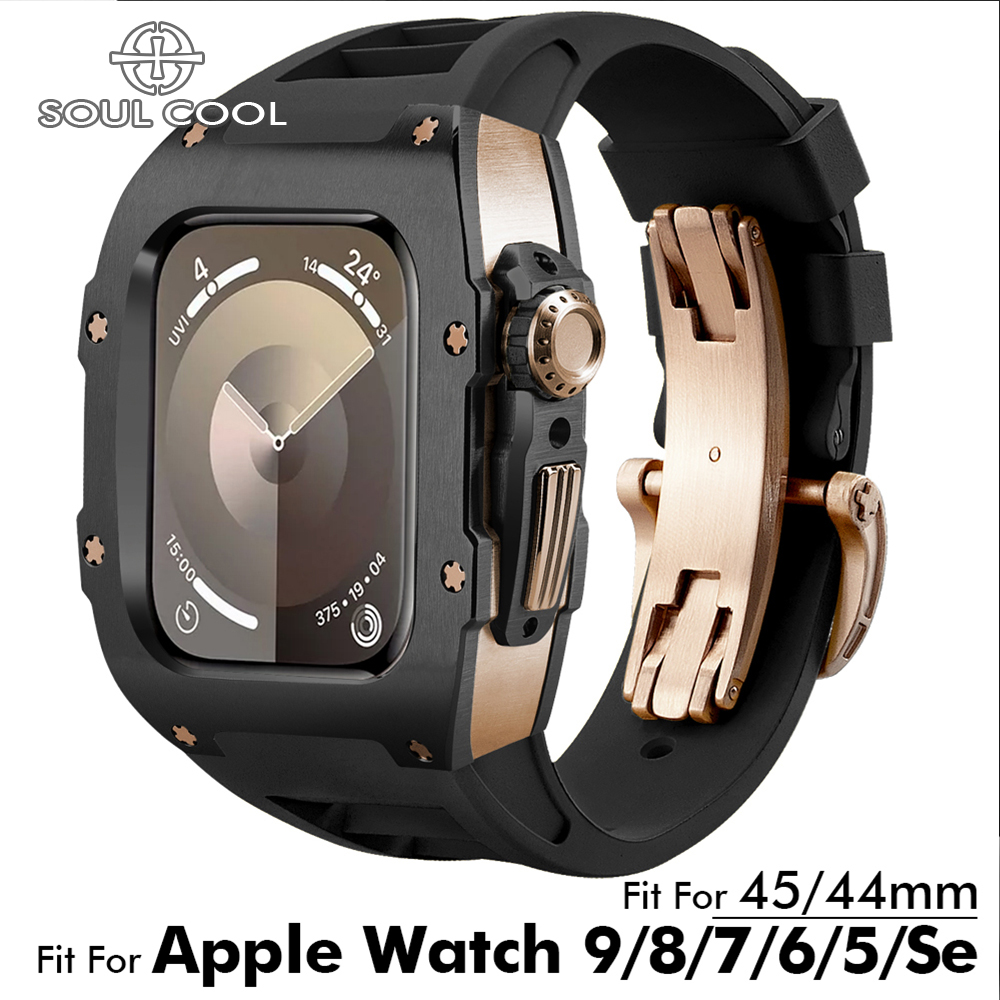 Luxury Watch Kit - Apple Watch用Soul Cool 316L高級改造キット 保護改造 44/45MM