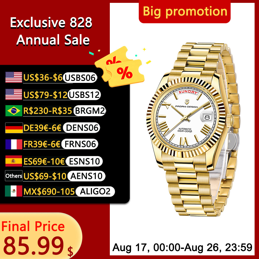 Rolex Watch Datejust - 2025年パガーニデザイン腕時計 新型DD40ファッション自動巻きメンズ腕時計 8285機械式腕時計 メンズARサファイアガラス Reloj hombre1783
