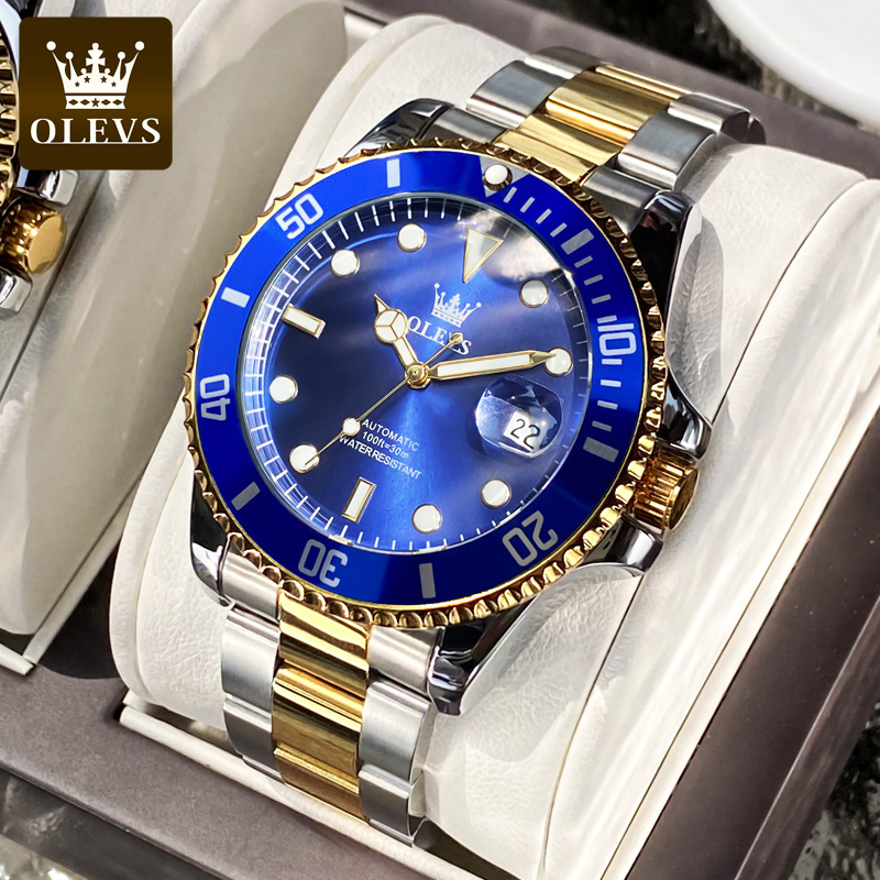 Rolex Watch Datejust - 男性用自動ダイブウォッチ,ステンレススチール,防水,機械式,発光,高級