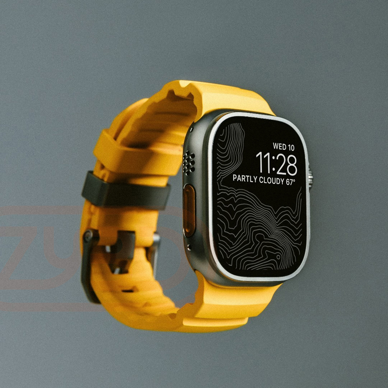 Titanium Sport Watch - スポーツシリコンバンド Apple Watch ウルトラ 2 10