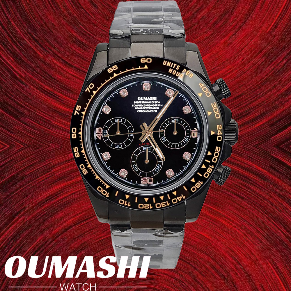 Luxury Watch Case - VK63腕時計 39.3mm 高級腕時計 メンズ クロノグラフ カスタムvk63ケース