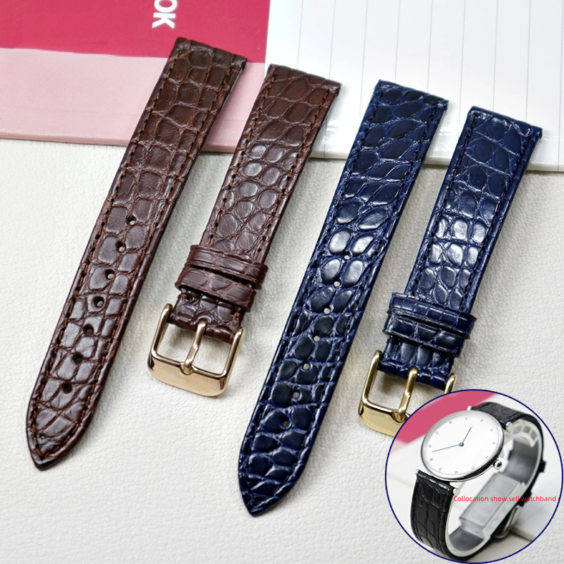 Luxury Watch Cartier - 薄型クロコダイル本革ストラップ ロンジンL4 L2 セイコー オメガ カルティエ