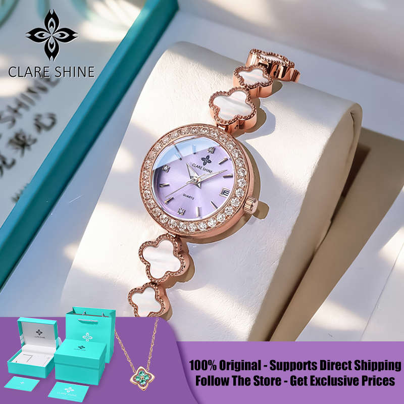 Luxury Watch In Usa - CLARE SHINE 7701 ラッキーシリーズ スモールラッキー四つ葉のクローバー クォーツ