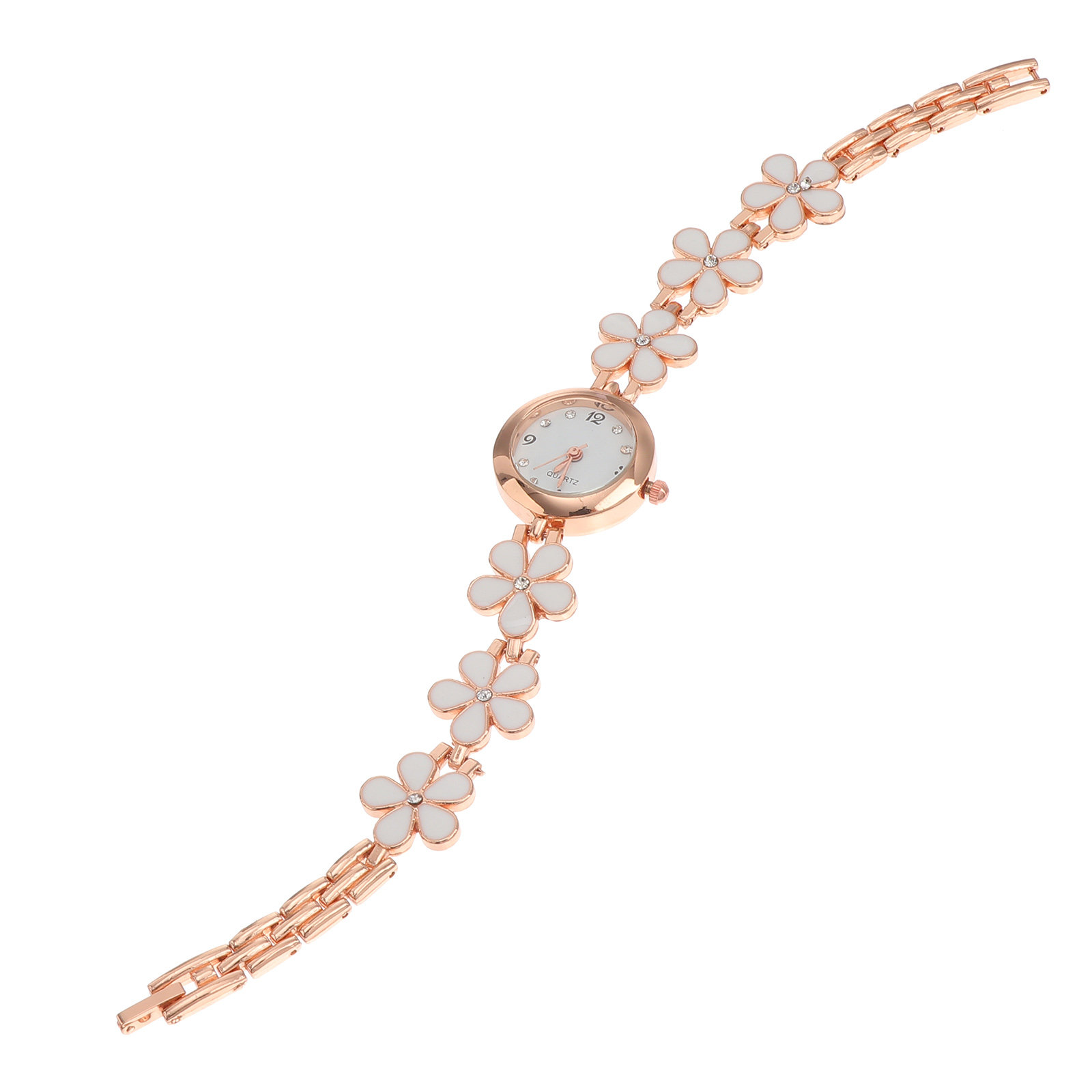 Luxury Watch In Usa - 精巧な時計、ホワイトブレスレット、防水、精巧な作り、携帯に便利、女性用装飾時計