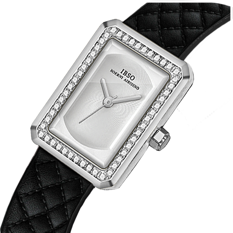 Luxury Watch All Black - ファッションレザー女性腕時計長方形ゴールデン防水エレガントな手時計女性ギフト高級ブランドレディース腕時計ブラック