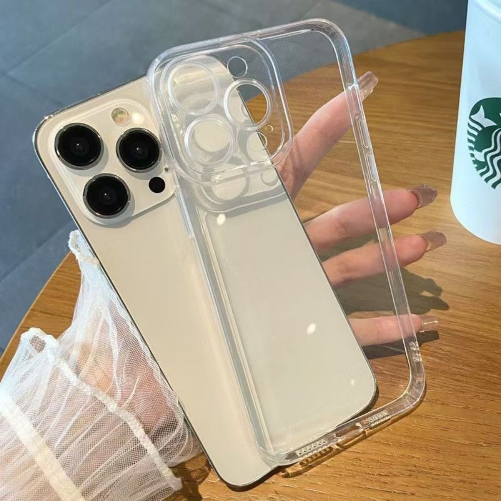 Luxury Watch Case - シンプルで高級感のあるシリコン製クリアクリスタルスマホケース iPhone 17 16 15 14