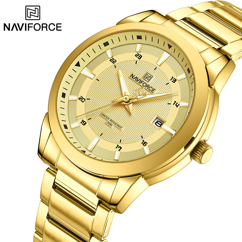 Luxury Watch Investment - 2024 トップブランド NAVIFORCE メンズ腕時計ステンレス鋼ストラップカジュアル男性クォーツスポーツ腕時計高級防水日付時計