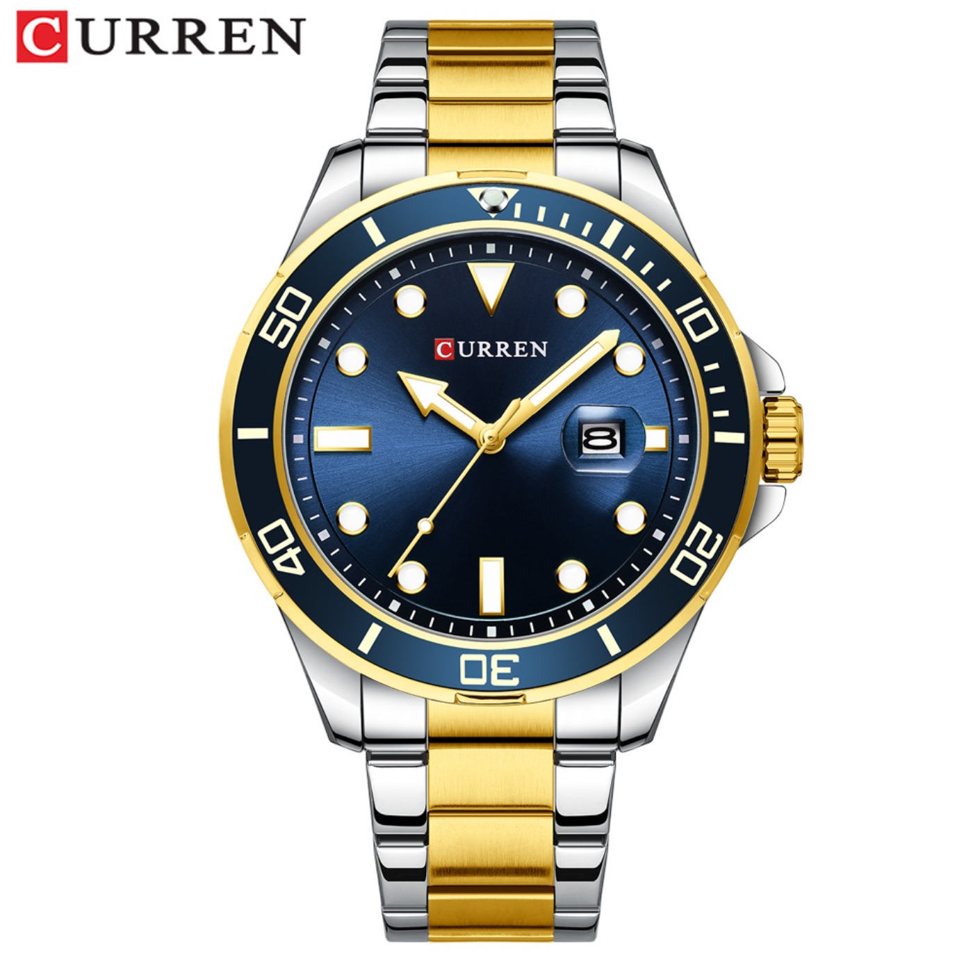 CURREN ニューグリーンウォーターゴーストシリーズブラン - Luxury Watch For Men のレビューと価格