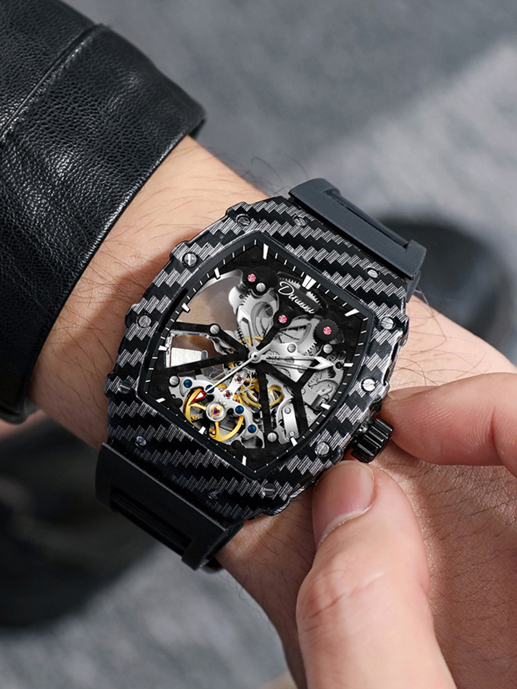 男性用の豪華なトゥールビヨンウォッチ,スケルトン腕時計,男性 - Tourbillon Movement Watch のレビューと価格