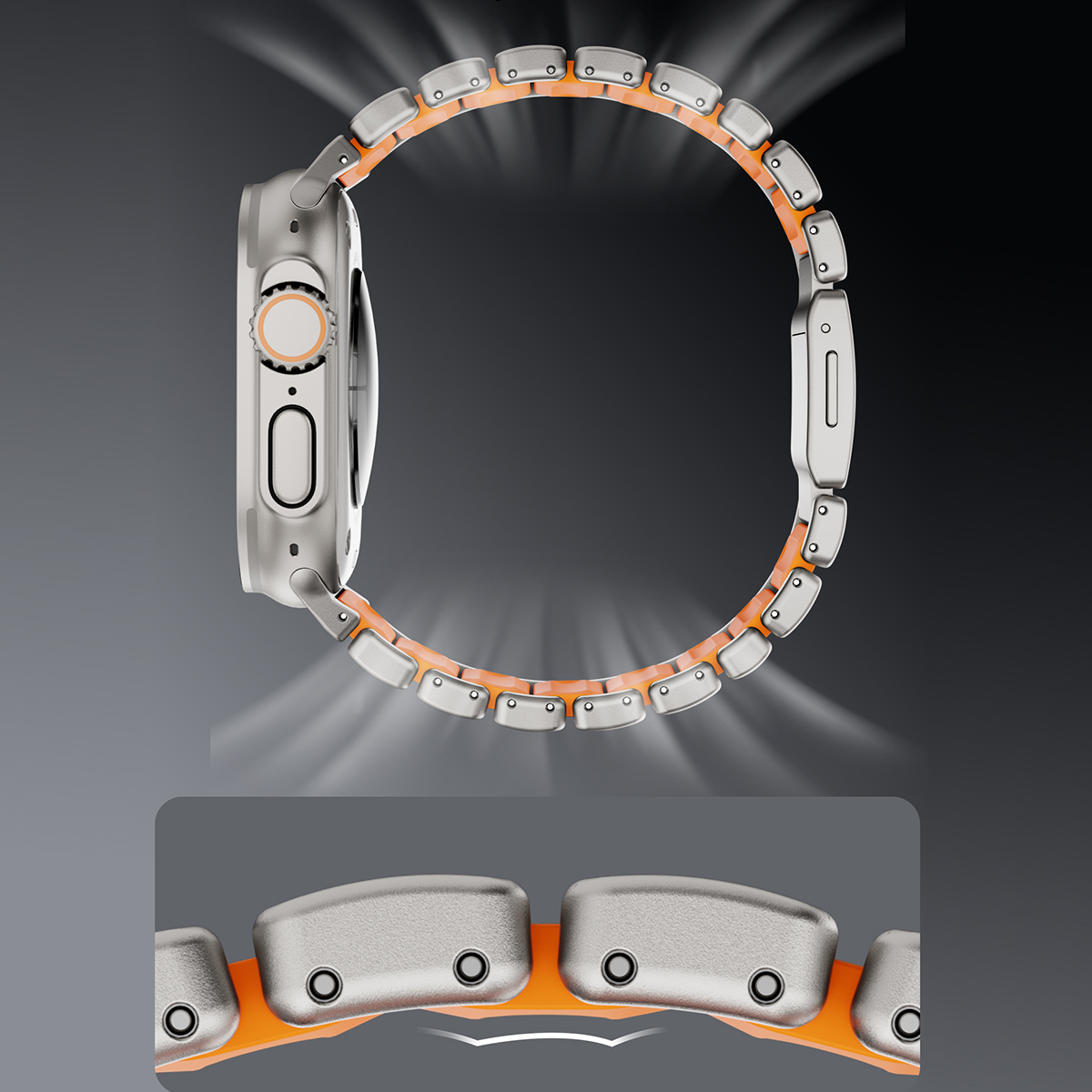 チタンストラップ+ソフトケース Apple Watch Ul - Titanium Sport Watch のレビューと価格