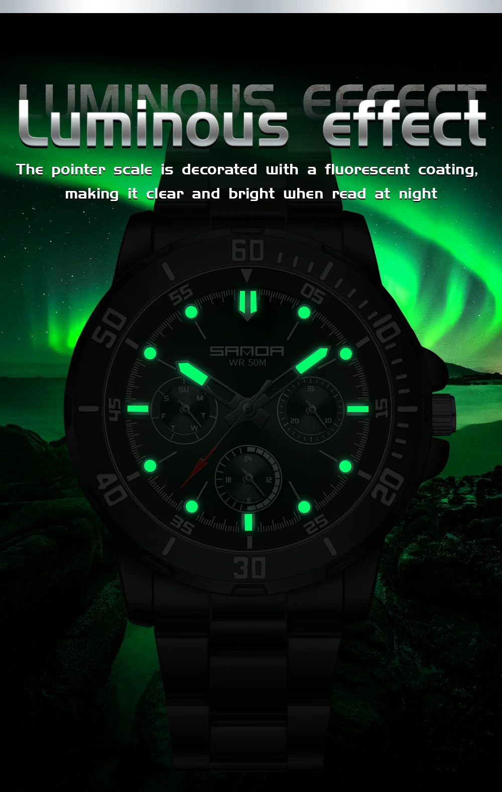SANDA 3265 3266 メンズ電子時計 大型ダイヤル - Luxury Watch Store のレビューと価格