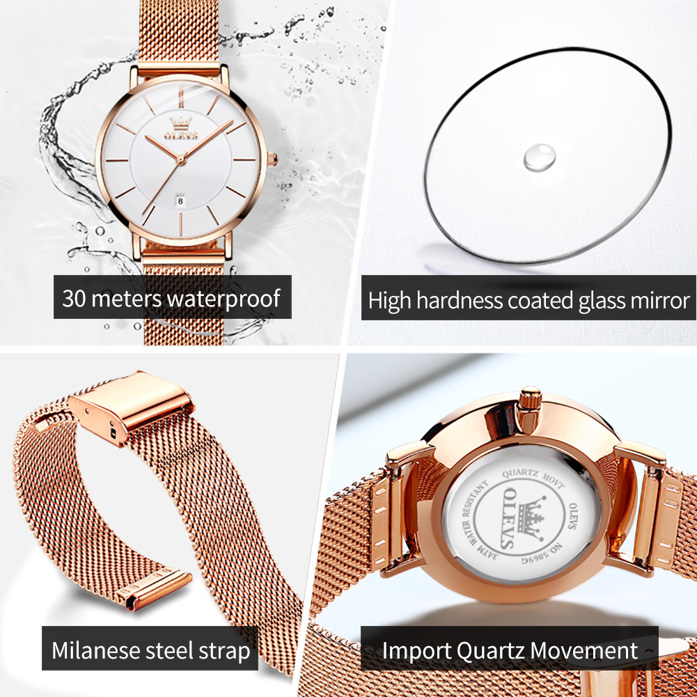 OLEVS レディース腕時計 5869 エレガントでおしゃれ - Luxury Watch Cheap のレビューと価格