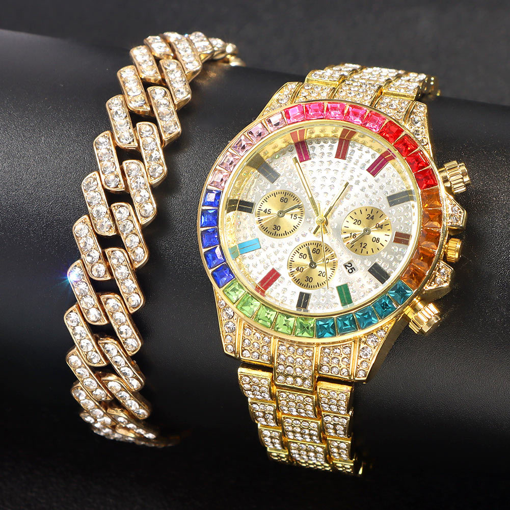 ファッションヒップホップ女性クォーツ時計高級キューバブレスレ - Luxury Watch Kit のレビューと価格