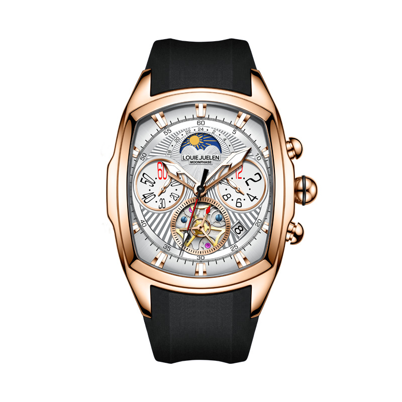 メンズ高級クォーツ腕時計、デュアルサブダイヤル、クロノグラフ - Tourbillon Movement Watch のレビューと価格