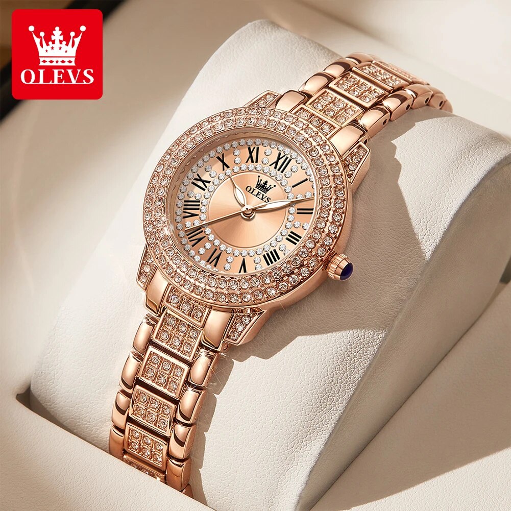 Olevs-レディースウォッチ,ラグジュアリークォーツ,エレ - Luxury Watch Cheap のレビューと価格