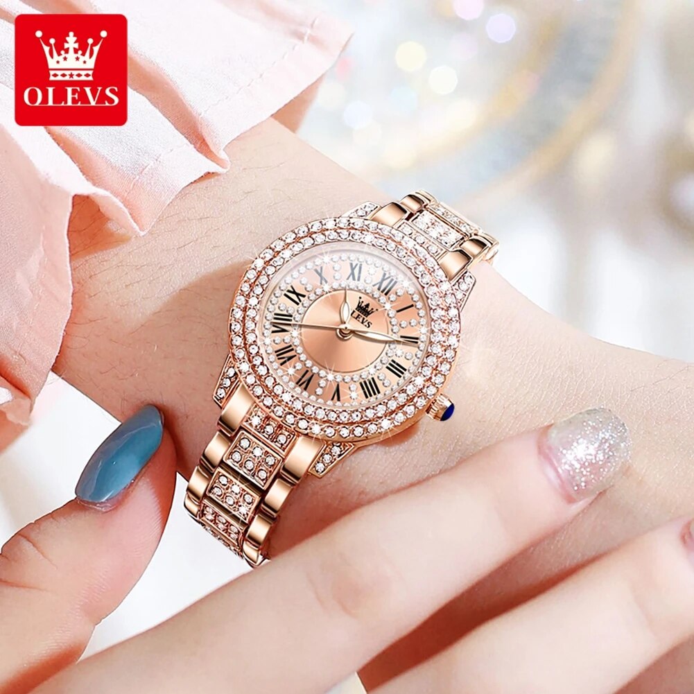 Olevs-レディースウォッチ,ラグジュアリークォーツ,エレ - Luxury Watch Cheap のレビューと価格