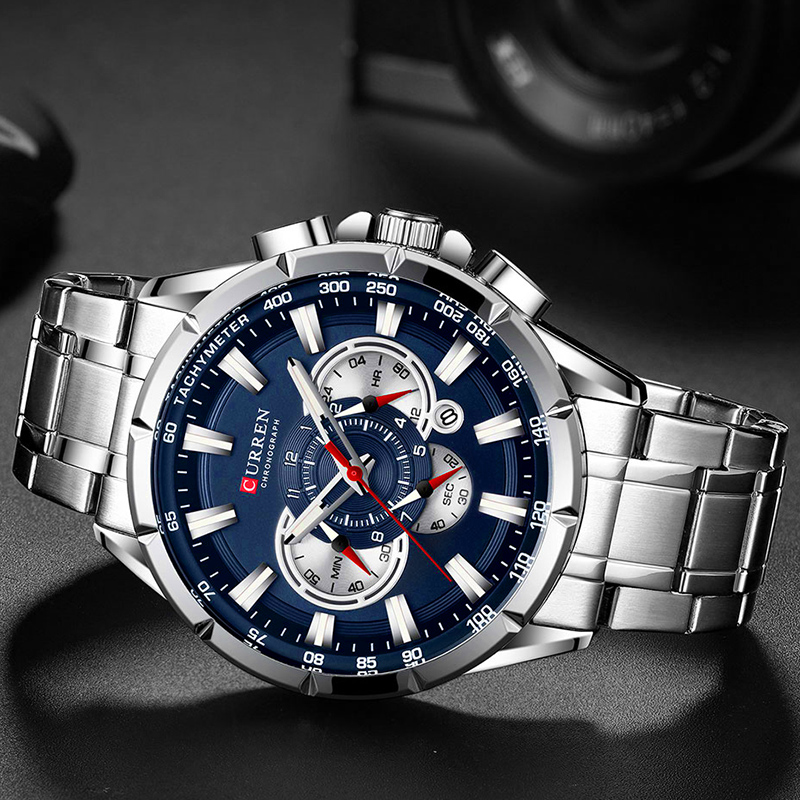カレン-男性用腕時計,防水,ミリタリー,ステンレススチール, - Luxury Watch Investment のレビューと価格