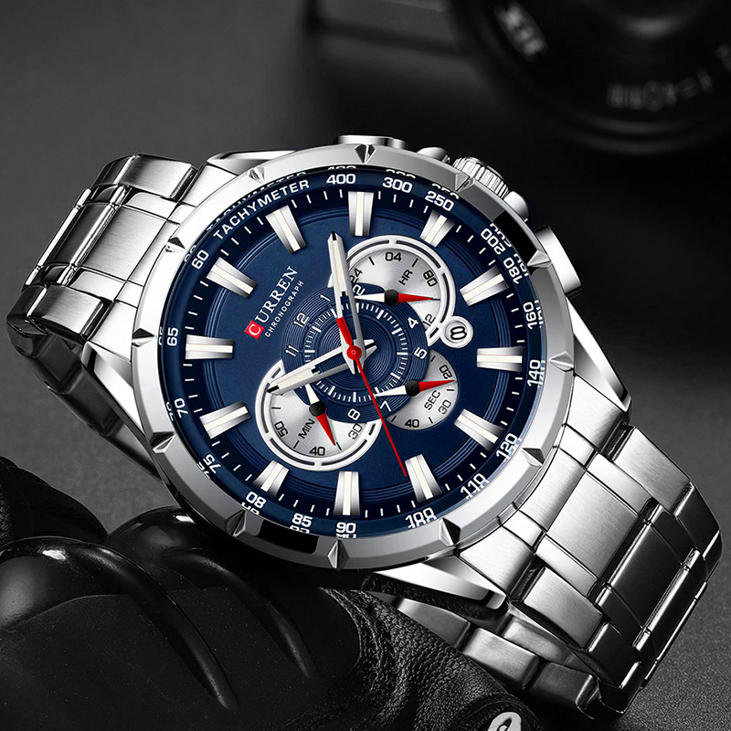 カレン-男性用腕時計,防水,ミリタリー,ステンレススチール, - Luxury Watch Investment のレビューと価格