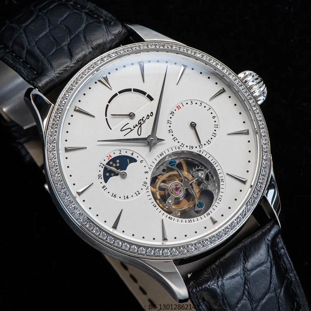 8007 トゥールビヨンムーブメント多機能機械式メンズウォッ - Tourbillon Movement Watch のレビューと価格