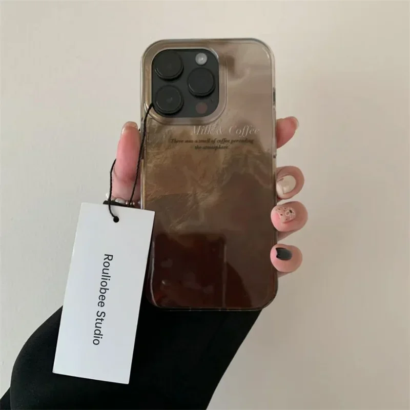 高級感のあるコーヒー色のグラデーションデザインのiPhone - Luxury Watch Case のレビューと価格