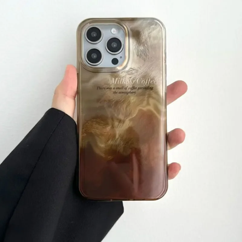 高級感のあるコーヒー色のグラデーションデザインのiPhone - Luxury Watch Case のレビューと価格