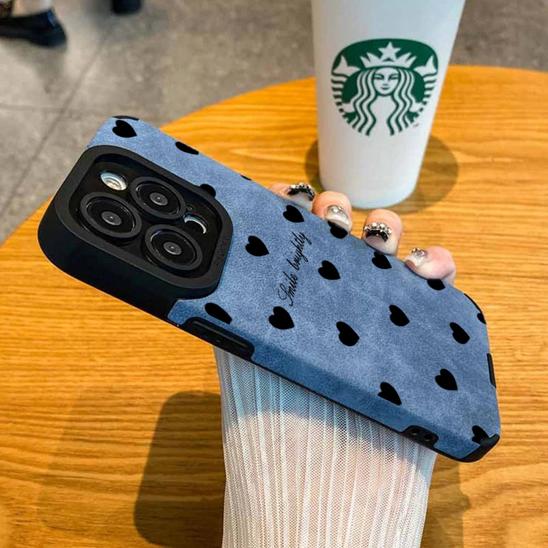 新型高級ブラックラブハートソフトフォンケース iPhone  - Luxury Watch Case のレビューと価格