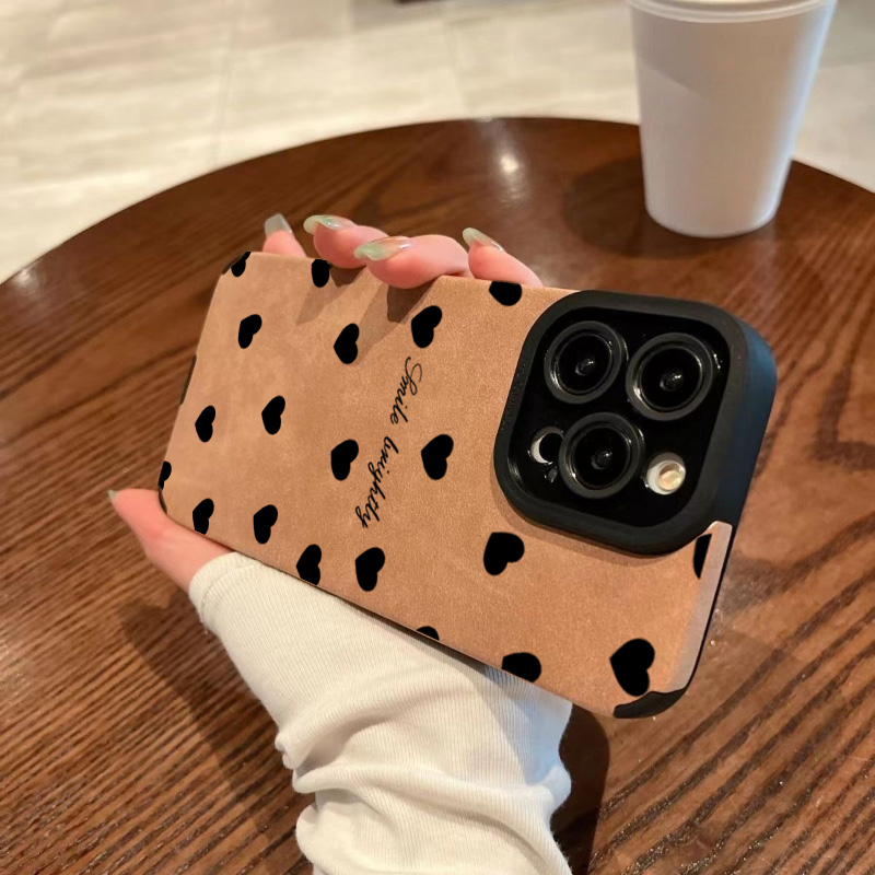 新型高級ブラックラブハートソフトフォンケース iPhone  - Luxury Watch Case のレビューと価格