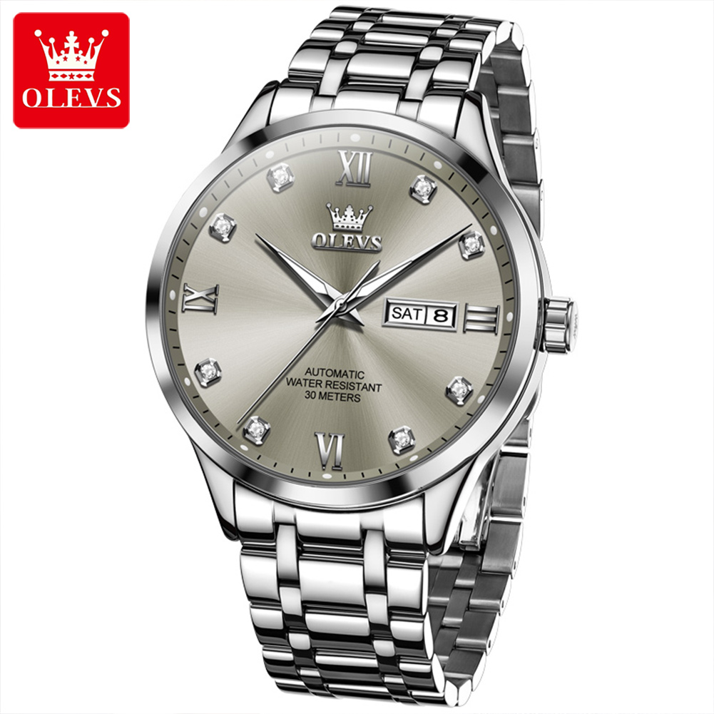 Olevs-自動巻き時計,機械式腕時計,ビジネス,カレンダー - Luxury Watch For Men のレビューと価格