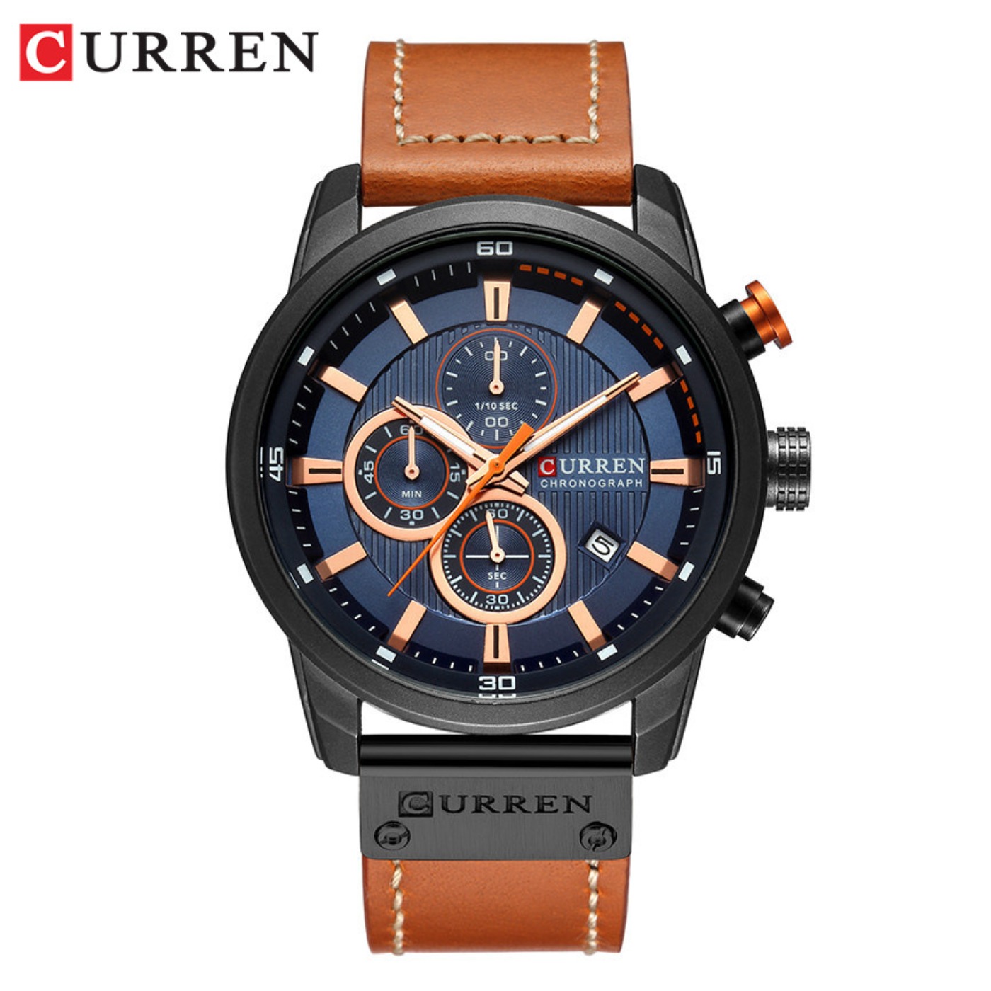 CURREN ファッション日付クォーツメンズ腕時計トップブラ - Luxury Quartz Watch Brands のレビューと価格