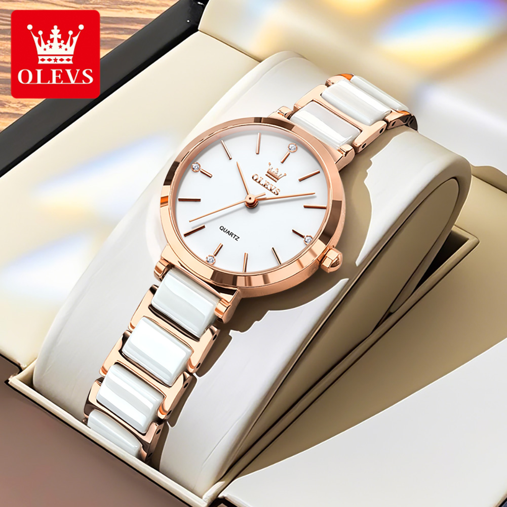 OLEVSレディース腕時計5877高級エレガントクォーツ腕時 - Luxury Watch In Usa のレビューと価格