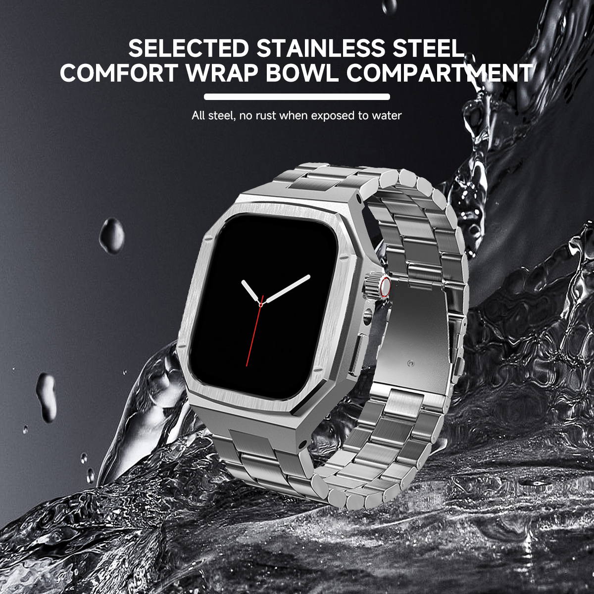 Apple Watch 11 46mm 42mm用高級メタル - Luxury Watch Kit のレビューと価格