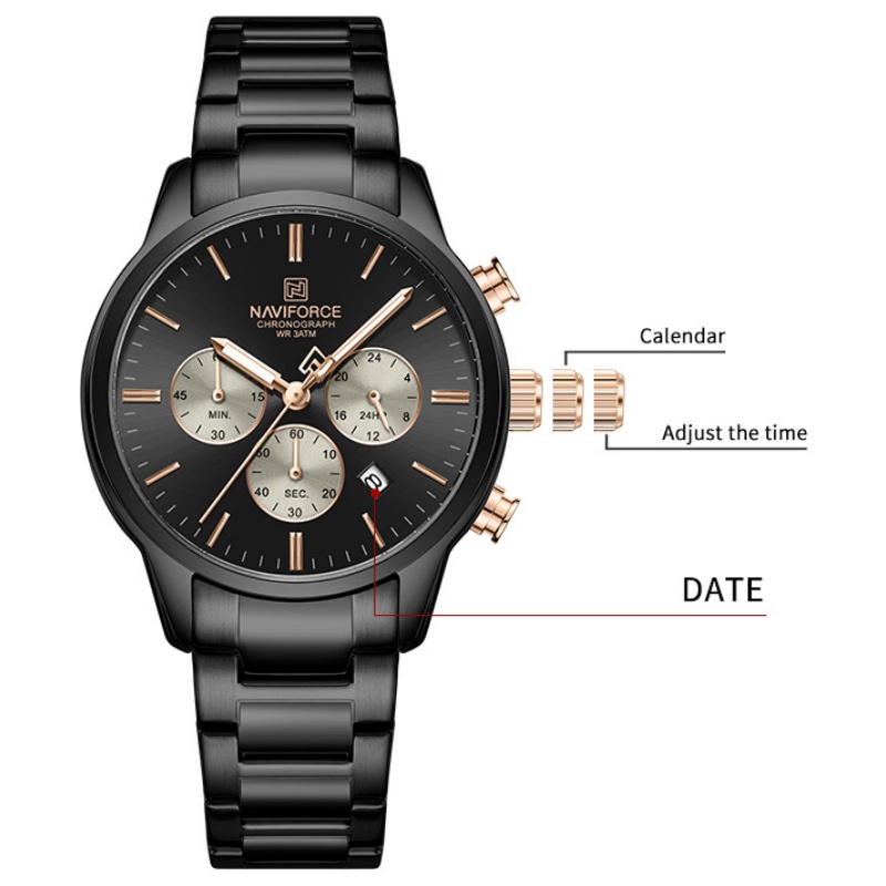 NAVIFORCE メンズクォーツクロノグラフウォッチ 防水 - Luxury Watch For Men のレビューと価格