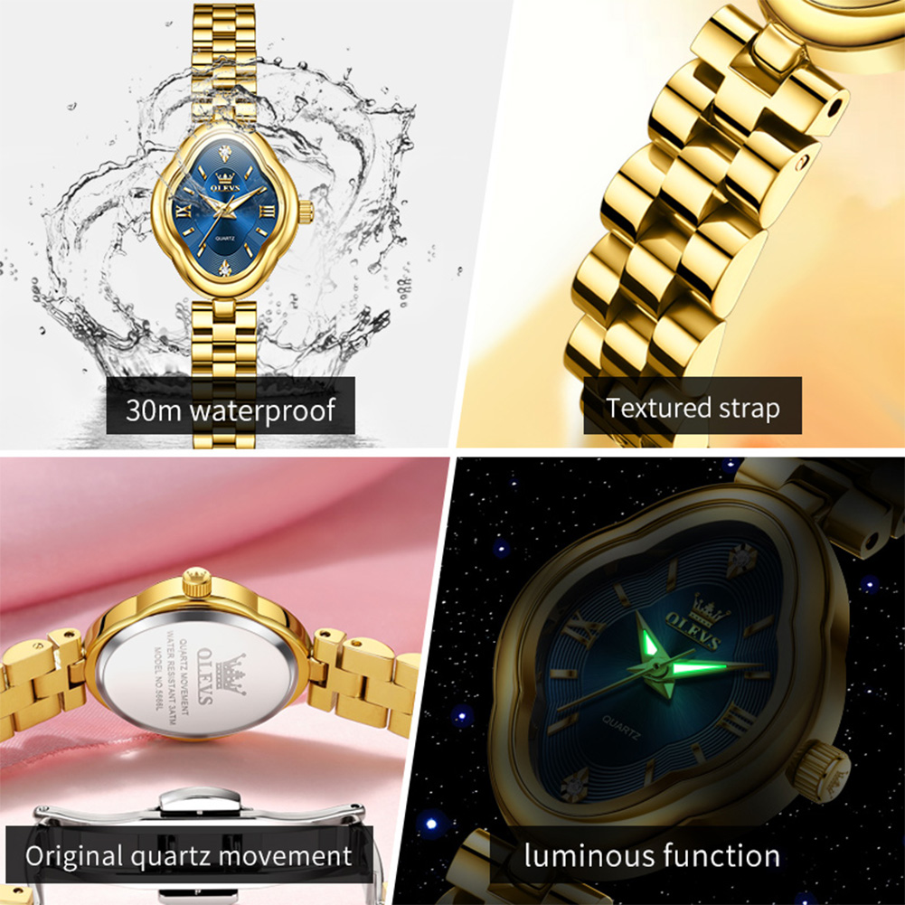 OLEVS 真新しい女性用クォーツ時計ファッションレジャーシ - Ladies Luxury Watch のレビューと価格