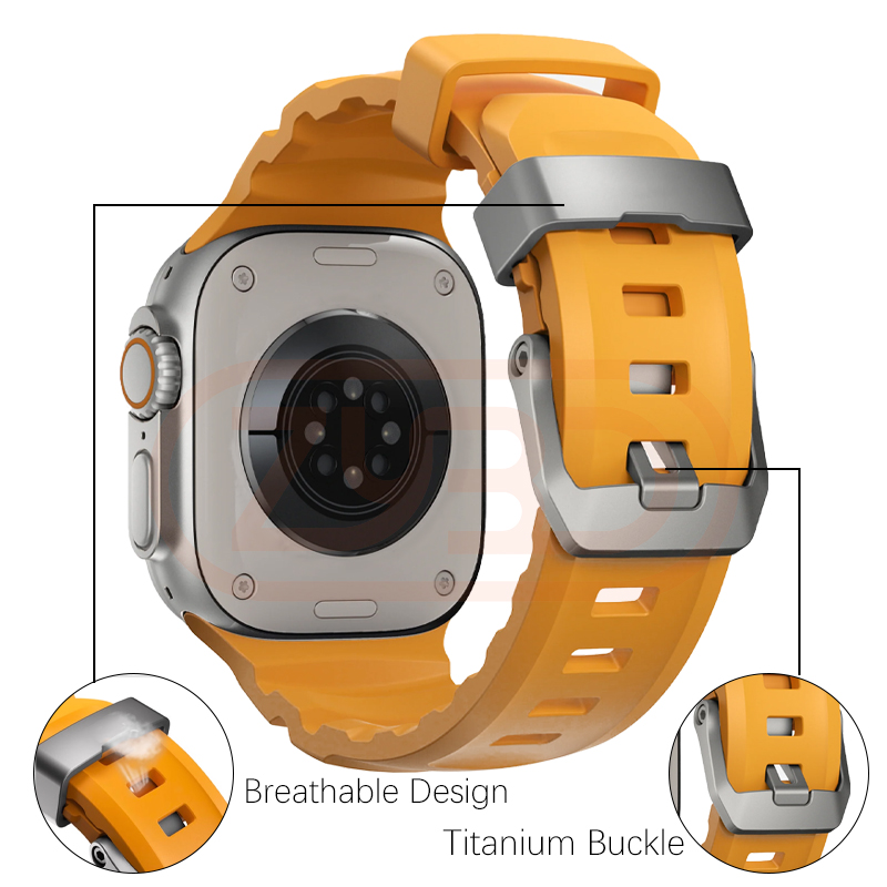 スポーツシリコンバンド Apple Watch ウルトラ 2 - Titanium Sport Watch のレビューと価格