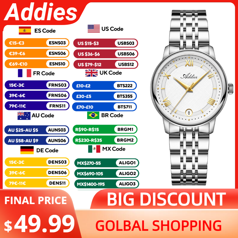 Addies 新しい高級女性用腕時計 31 ミリメートルサフ - Luxury Watch In Usa のレビューと価格