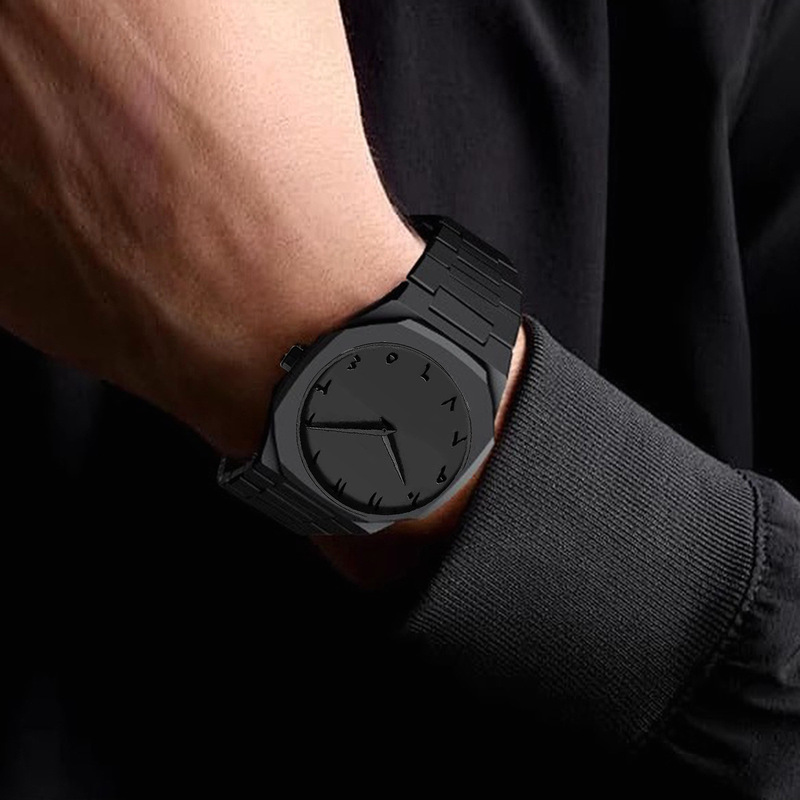2026年メンズ高級クォーツ腕時計ハイエンドシンプルスタイリ - Luxury Watch All Black のレビューと価格