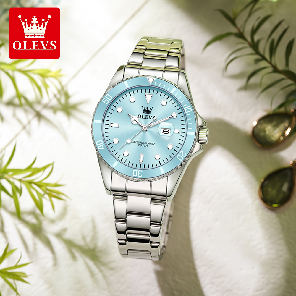 OLEVS 高級ステンレス鋼防水クォーツ時計女性用ファッショ - Luxury Watch Cheap のレビューと価格