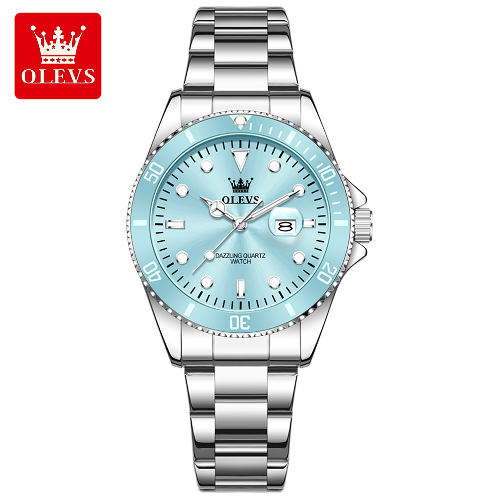 OLEVS 高級ステンレス鋼防水クォーツ時計女性用ファッショ - Luxury Watch Cheap のレビューと価格