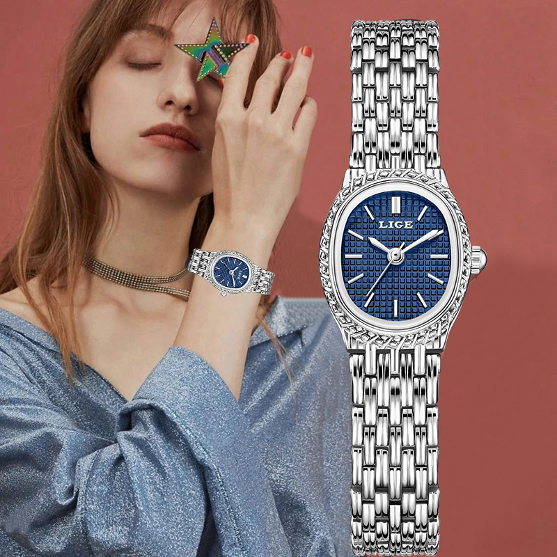 LIGE ファッション高級クォーツ女性用腕時計エレガントなク - Ladies Luxury Watch のレビューと価格