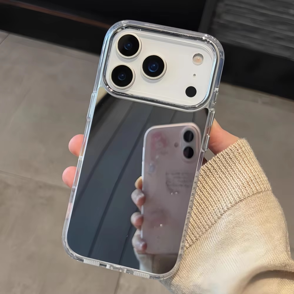 高級アクリル製メイクアップミラー付きスマホケース iPhon - Luxury Watch Case のレビューと価格