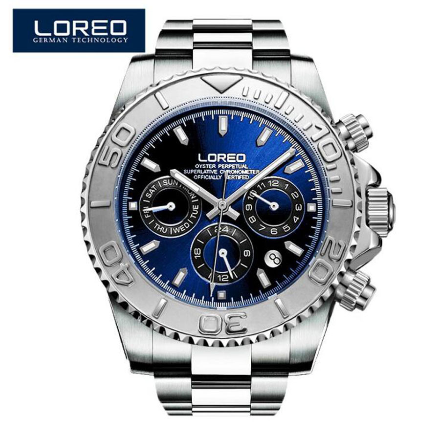 防水 200 メートル LOREO トップブランドの腕時計メ - Luxury Watch Winder のレビューと価格