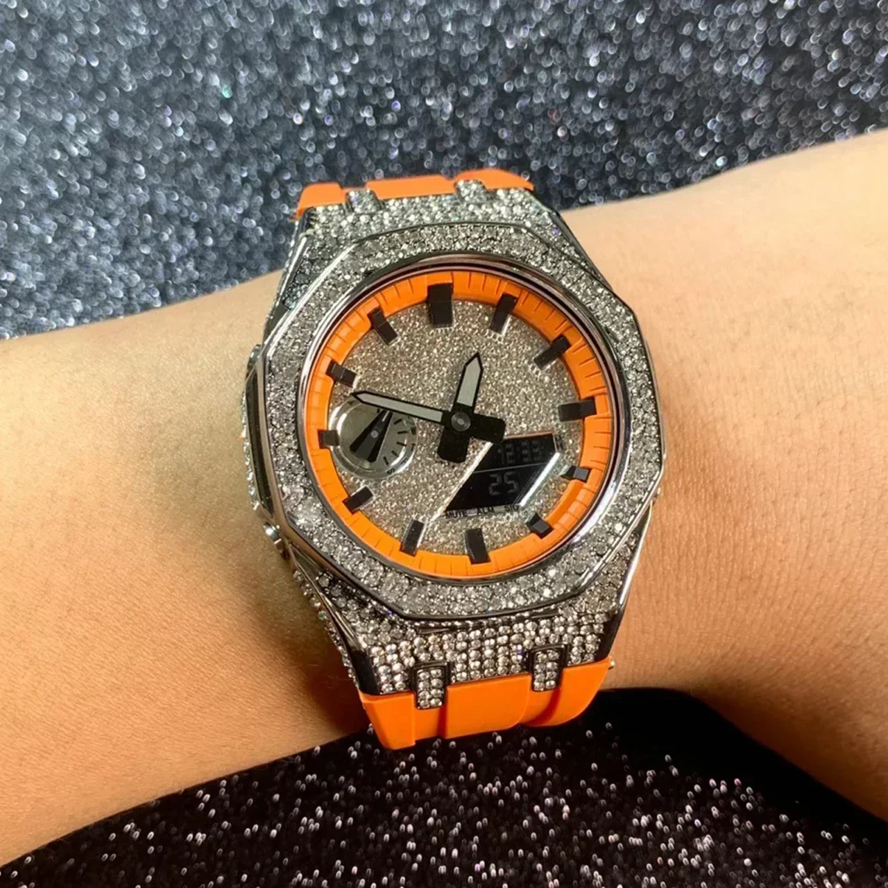 高級ダイヤモンド時計ダイヤル GA2100 GA-2100  - Luxury Watch Kit のレビューと価格