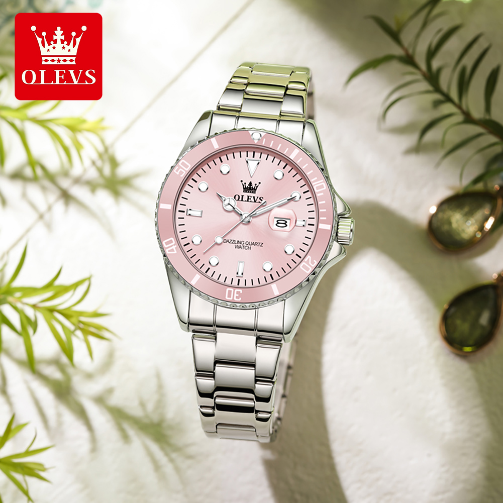 OLEVS 高級クォーツ女性用腕時計スチールストラップ防水発 - Luxury Watch Cheap のレビューと価格