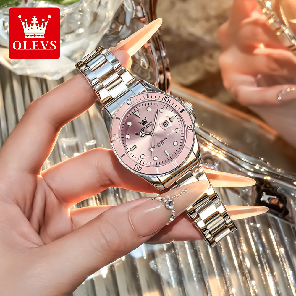 OLEVS 高級クォーツ女性用腕時計スチールストラップ防水発 - Luxury Watch Cheap のレビューと価格