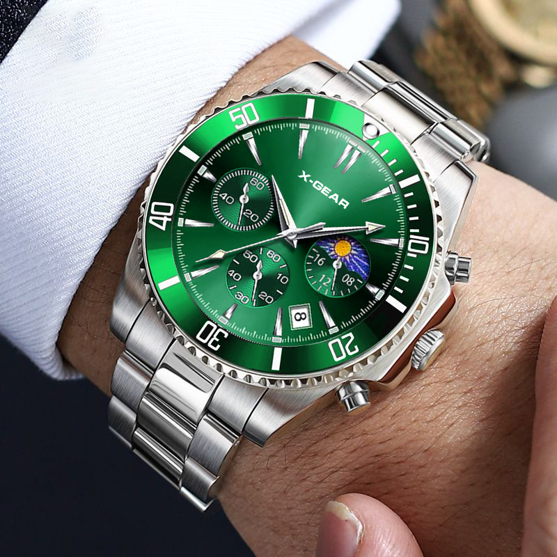 X-GEAR ファッションカレンダーメンズクォーツ時計高級ブ - Luxury Watch All Black のレビューと価格