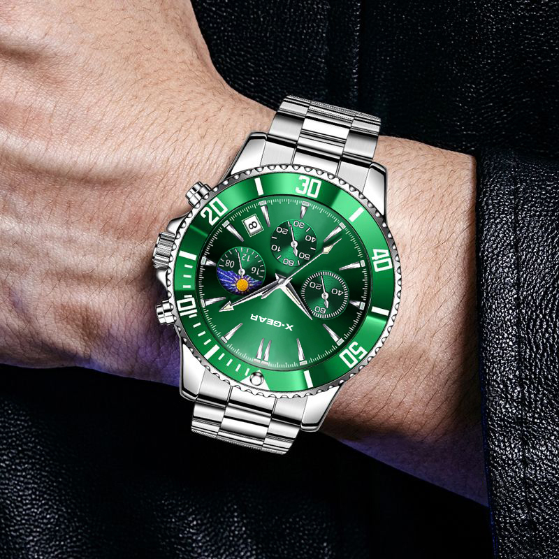 X-GEAR ファッションカレンダーメンズクォーツ時計高級ブ - Luxury Watch All Black のレビューと価格