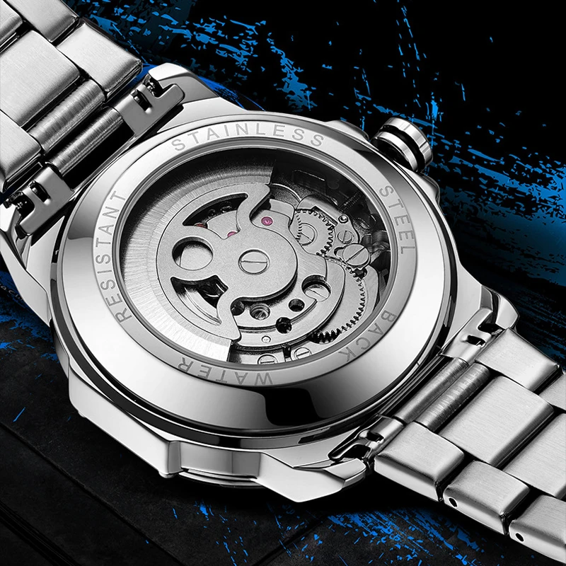 ABORNI 9039 ユニークデザイン スケルトン文字盤  - Tourbillon Movement Watch のレビューと価格