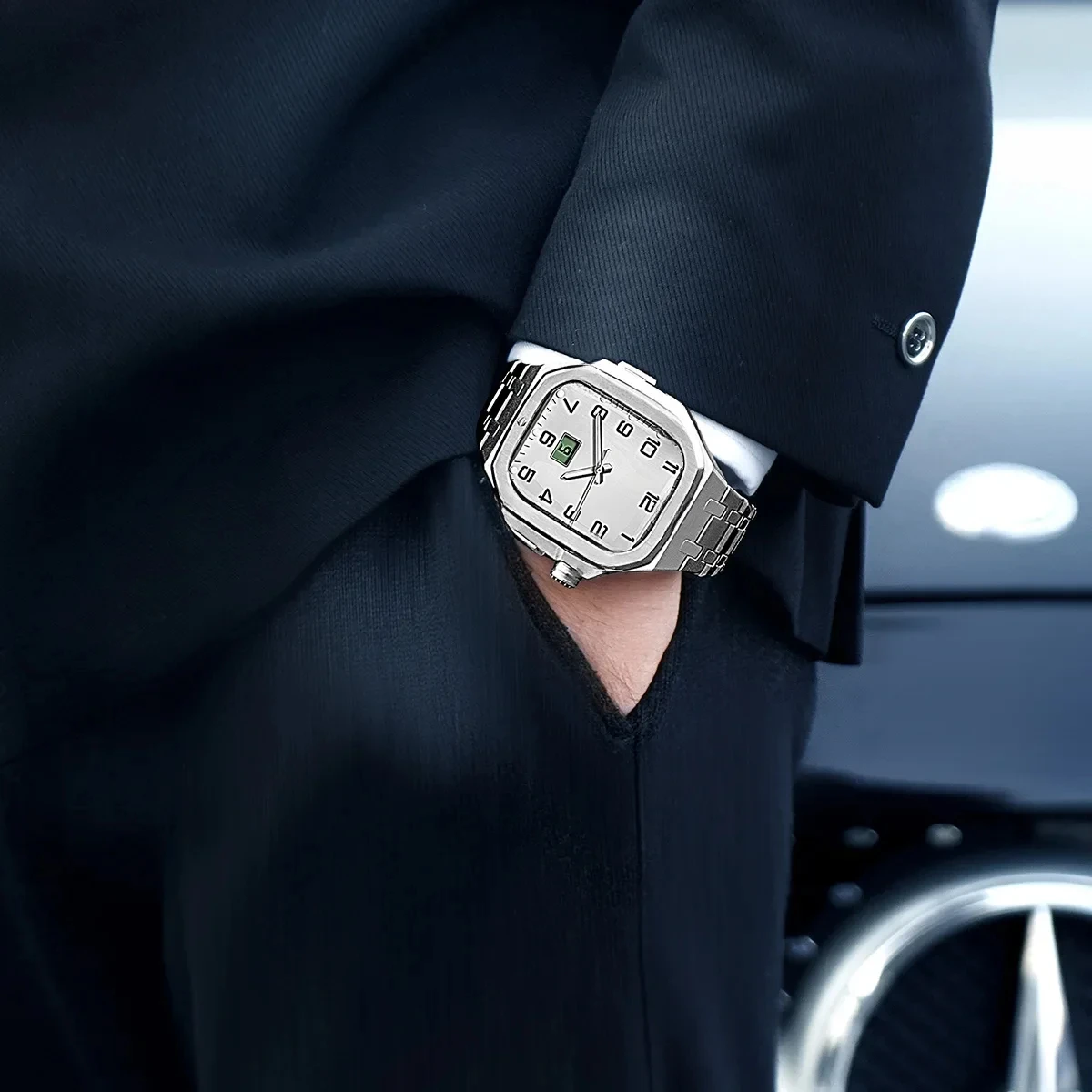 高級ステンレススチールケースモッドキット Apple Wat - Luxury Watch Kit のレビューと価格